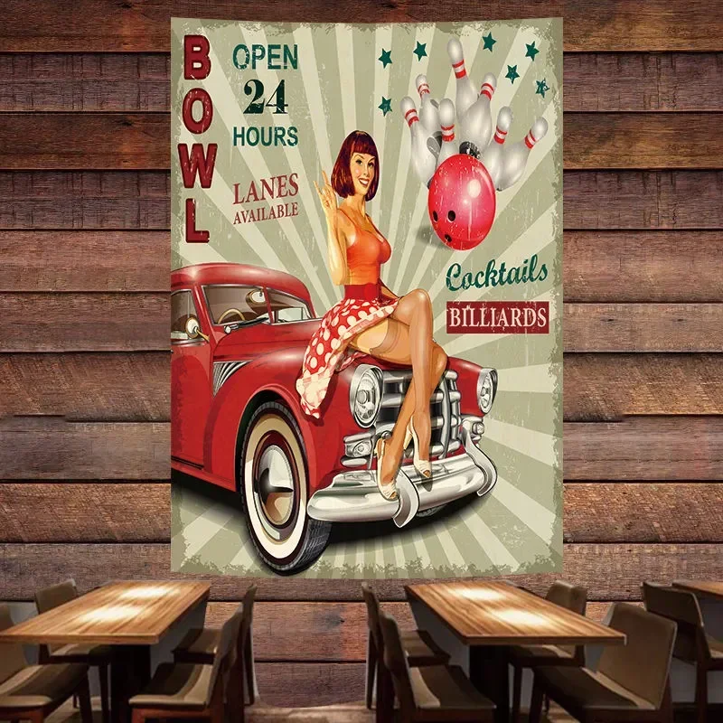 BOWL OPEN 24 HOURS Vintage Car – Auto Repair Shop Hours recenzja i cena