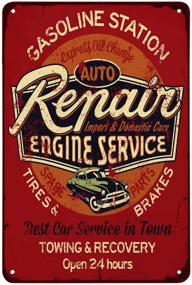 Tabliczka Metalowa Auto Serwis – Auto Repair Shop Hours recenzja i cena
